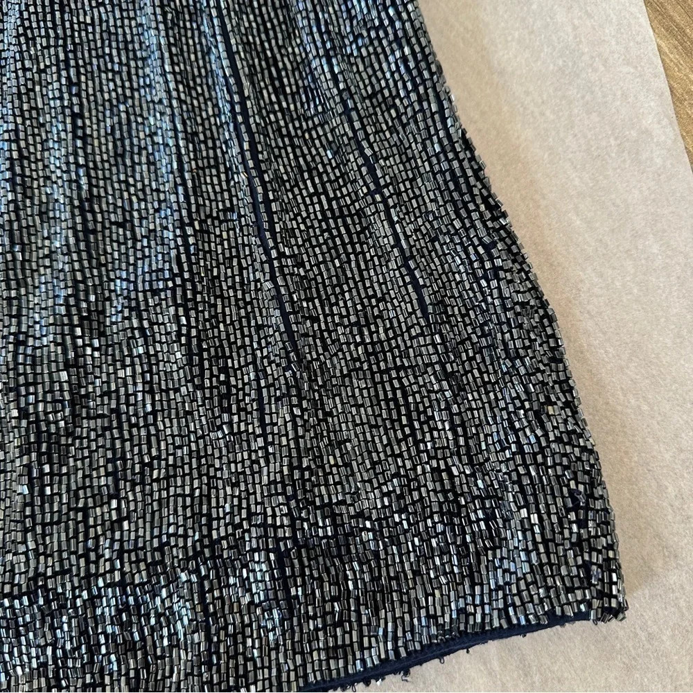 Joie Beaded Skirt in Midnight Blue - Size 12 - NWT - Picture 9 of 10
